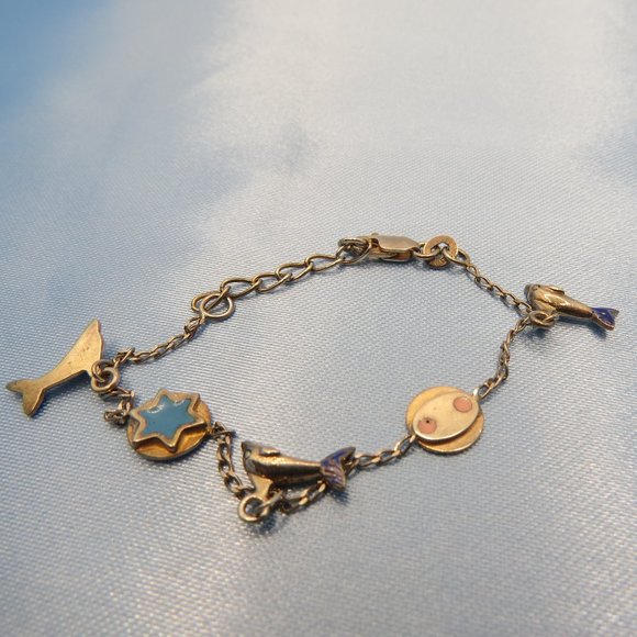 Sterling Silver Charm Bracelet - Picture 1 of 2